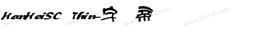 HanHeiSC Thin字体转换